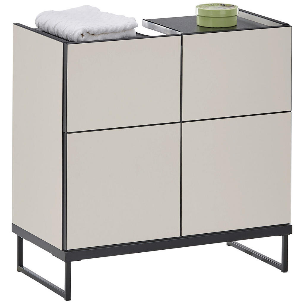 MID.YOU SKRINKA POD UMÝVADLO, čierna, kašmírová, čierna, kašmírová, 60/59,4/31 cm