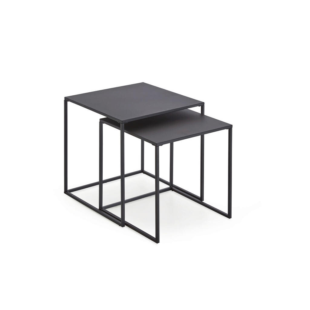 MID.YOU KONFERENČNÝ STOLÍK, čierna, kov, 38/41/38 cm