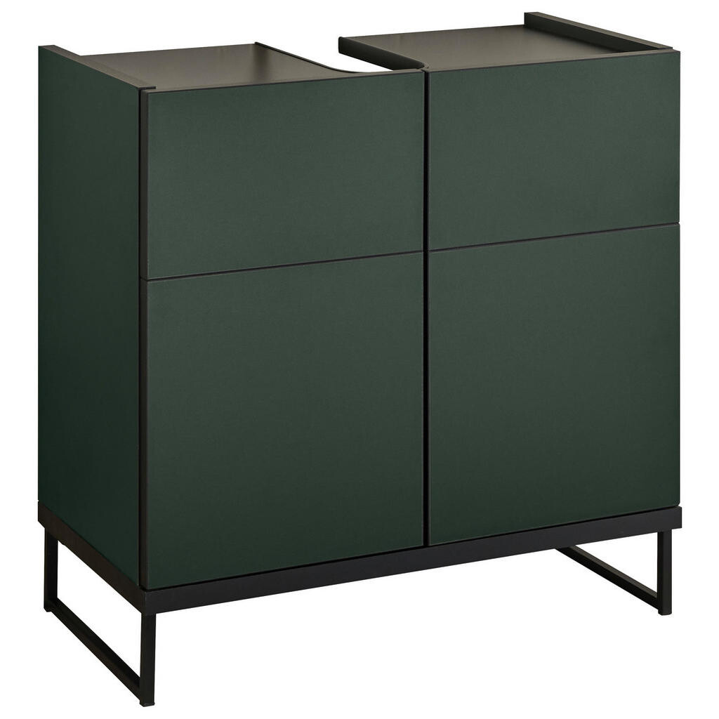 MID.YOU SKRINKA POD UMÝVADLO, zelená, čierna, zelená, čierna, 60/59,4/31 cm