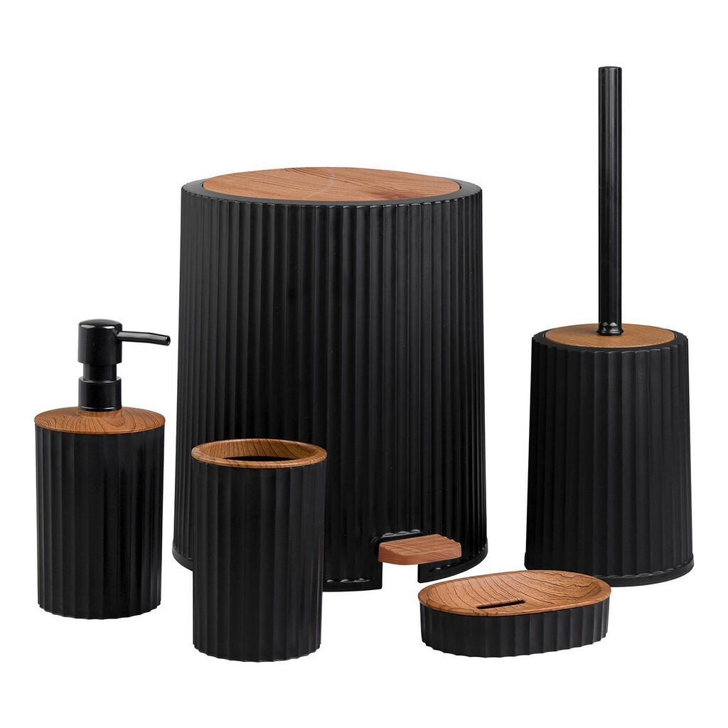 Novel SADA KÚPEĽNOVÝCH DOPLNKOV hnedá, čierna