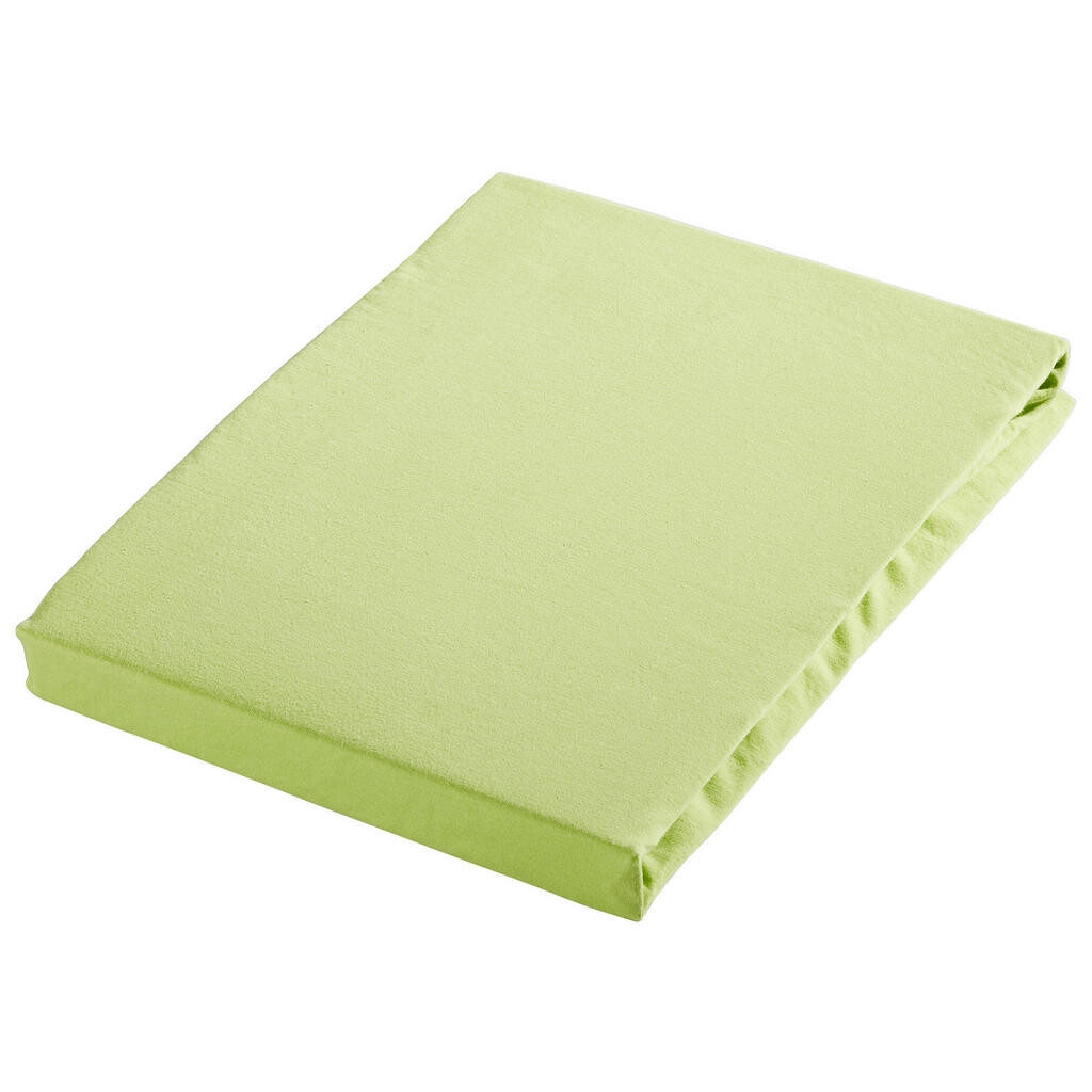 Novel NAPÍNACIA PLACHTA NA BOXSPRIN, džersej, zelená, 90-100/190-220 cm