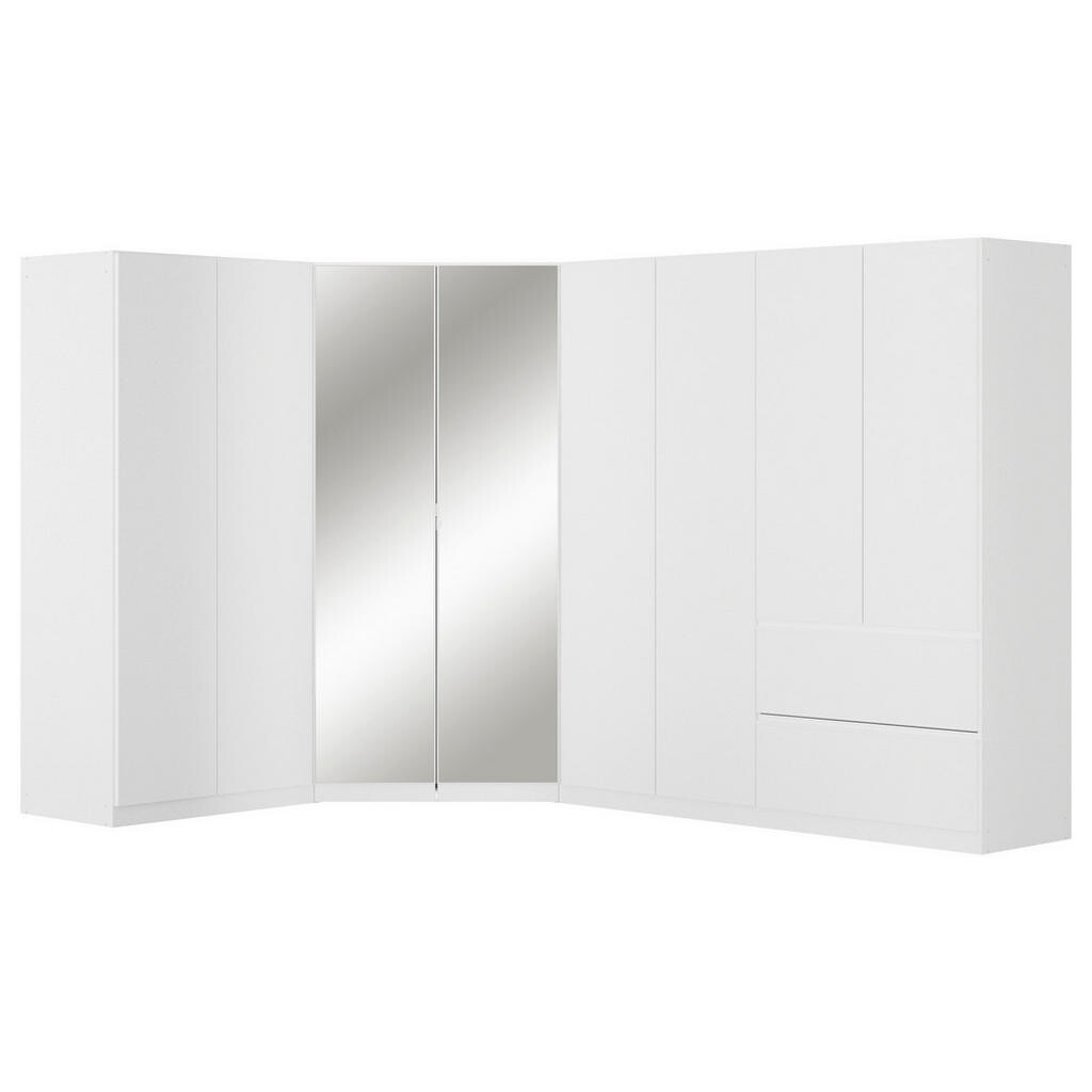 Rauch Möbel ROHOVÁ ŠATNÍKOVÁ SKRIŇA, biela, 208/197/298 cm