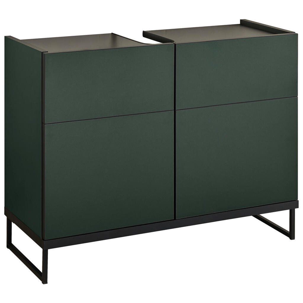 MID.YOU SKRINKA POD UMÝVADLO, zelená, čierna, zelená, čierna, 80/59,4/31 cm