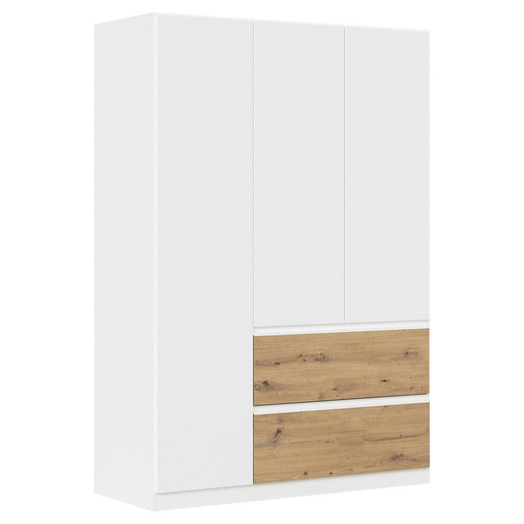 Rauch Möbel SKRIŇA S OTOČNÝMI DVERAMI, biela, dub artisan, 136/197/54 cm