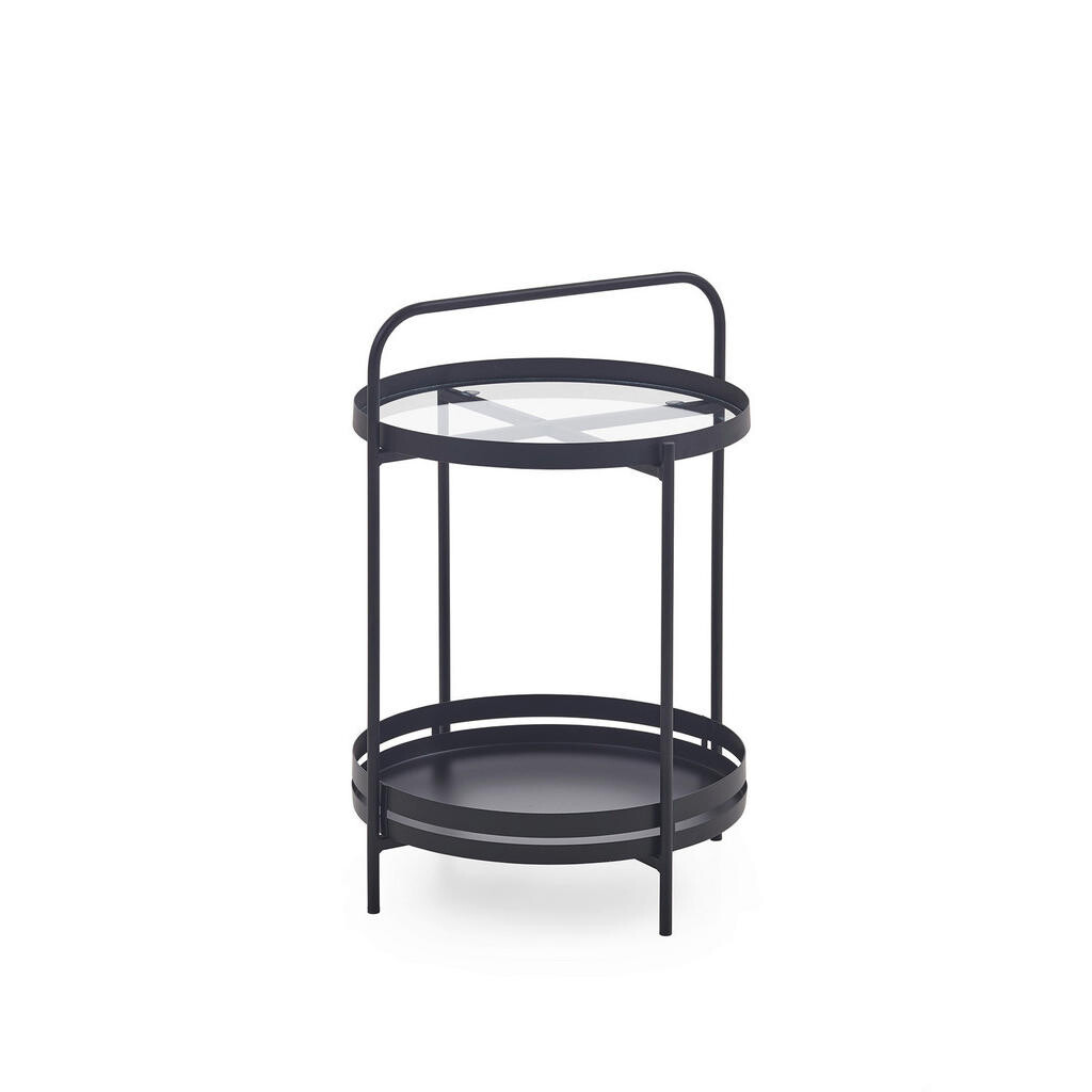 MID.YOU KONFERENČNÝ STOLÍK, čierna, kov, 44/62/44 cm