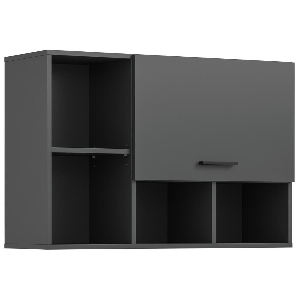 MID.YOU ZÁVESNÁ SKRINKA, antracitová, antracitová, 95/64/34 cm