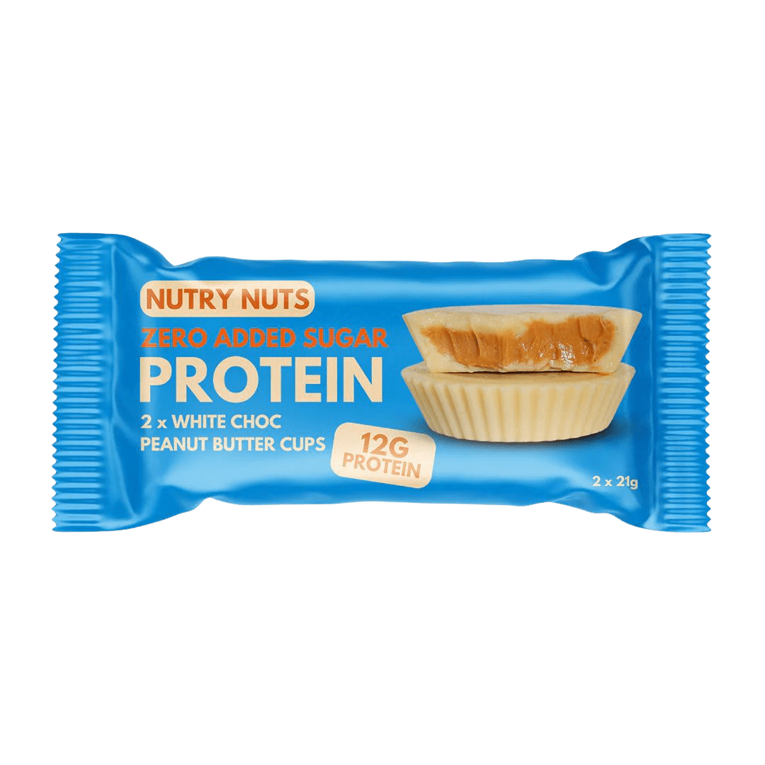 NUTRY NUTS Proteínové košíčky - biela čokoláda s arašidovým maslom 2 x 21 g