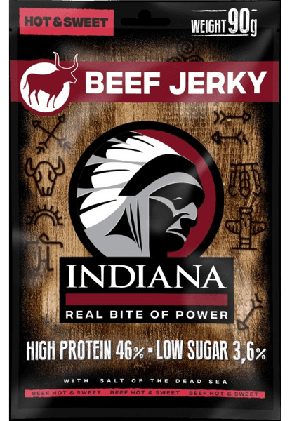 INDIANA JERKY Beef Hot & Sweet 90 g