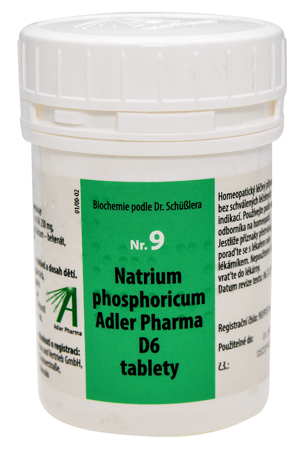 ADLER PHARMA Nr. 9 Natrium phosphoricum D6, 2000 tabliet