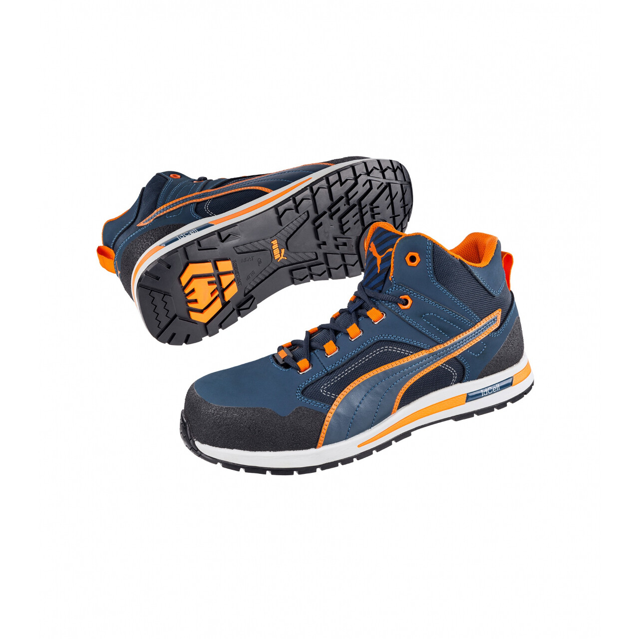 Topánky Puma Safety Crosstwist Mid - modré-oranžové, 41