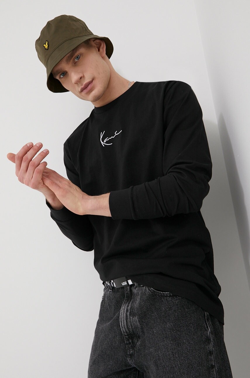 Bavlnené tričko s dlhým rukávom Karl Kani