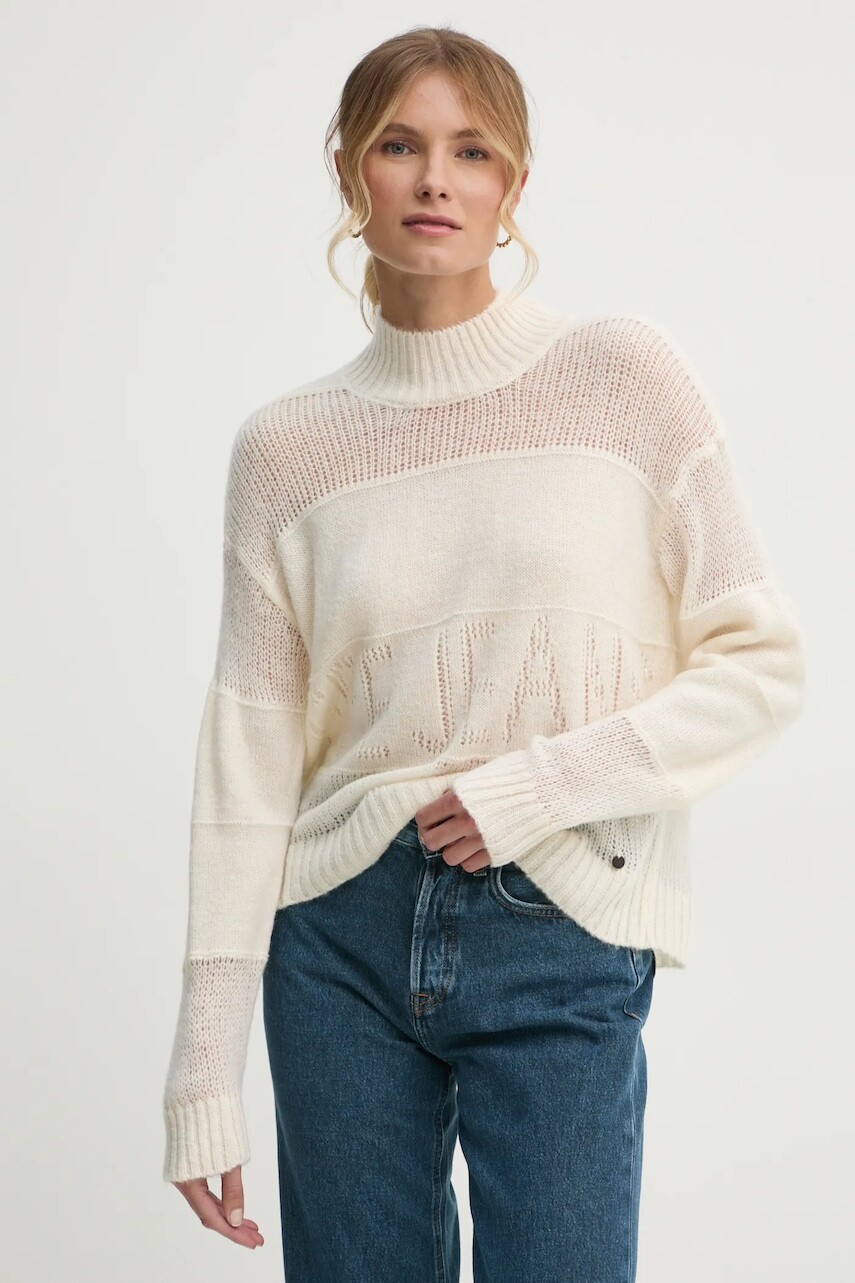 Sveter s prímesou vlny Pepe Jeans NAOMI