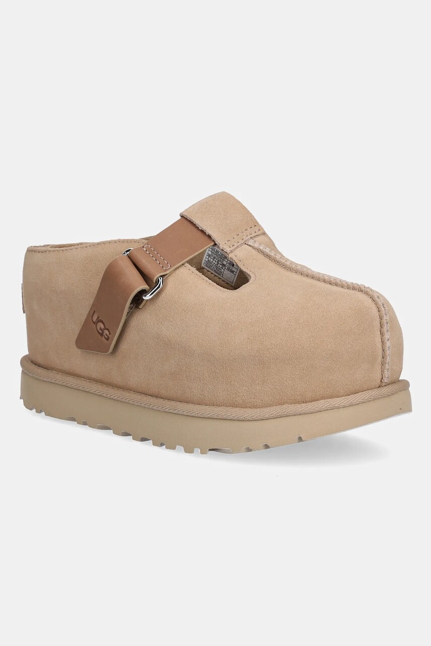 Semišové šľapky UGG Goldenstar Hi Clog