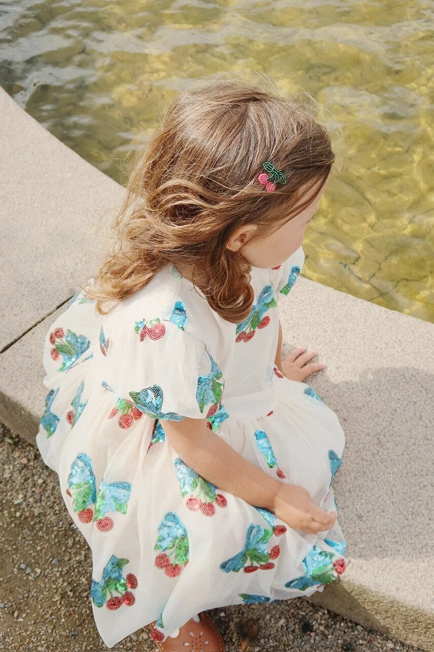 Šaty Konges Sløjd HEARTLILY DRESS GRS