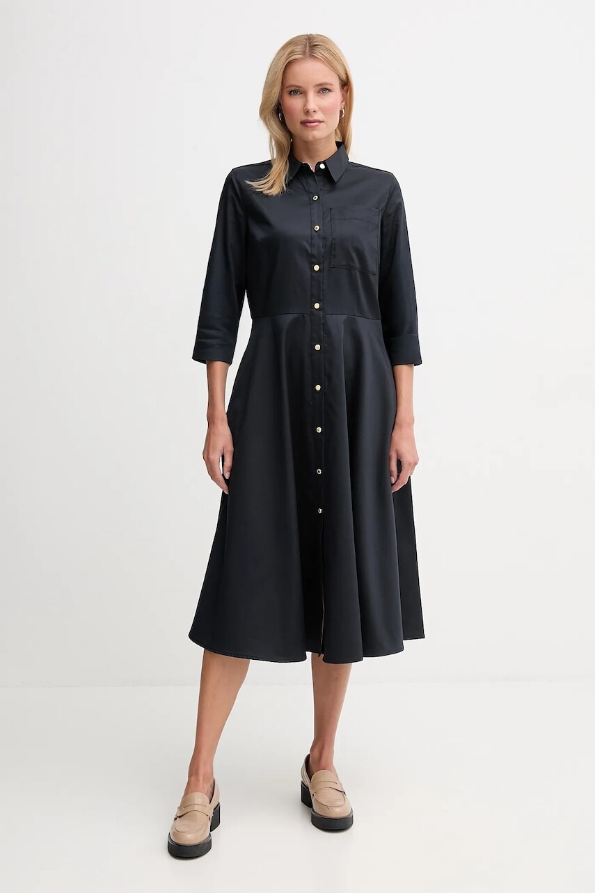 Bavlnené šaty Barbour SAFFRON