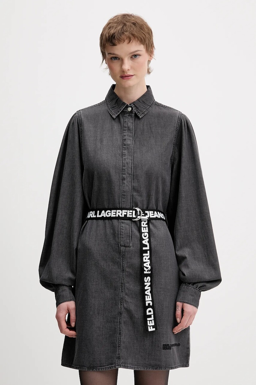 Rifľové šaty Karl Lagerfeld Jeans