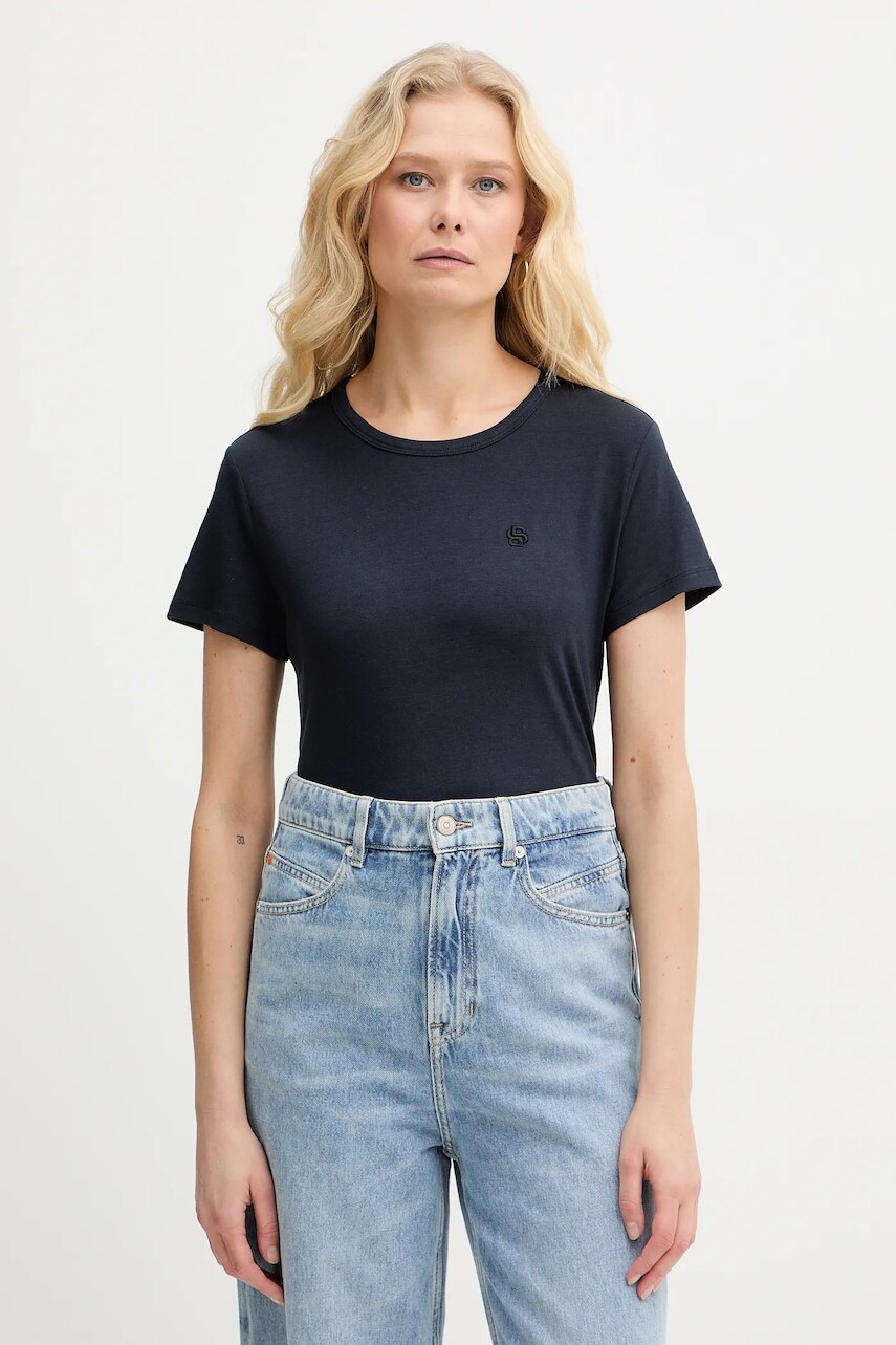 Tričko z hodvábnej zmesi BOSS Eventsa9