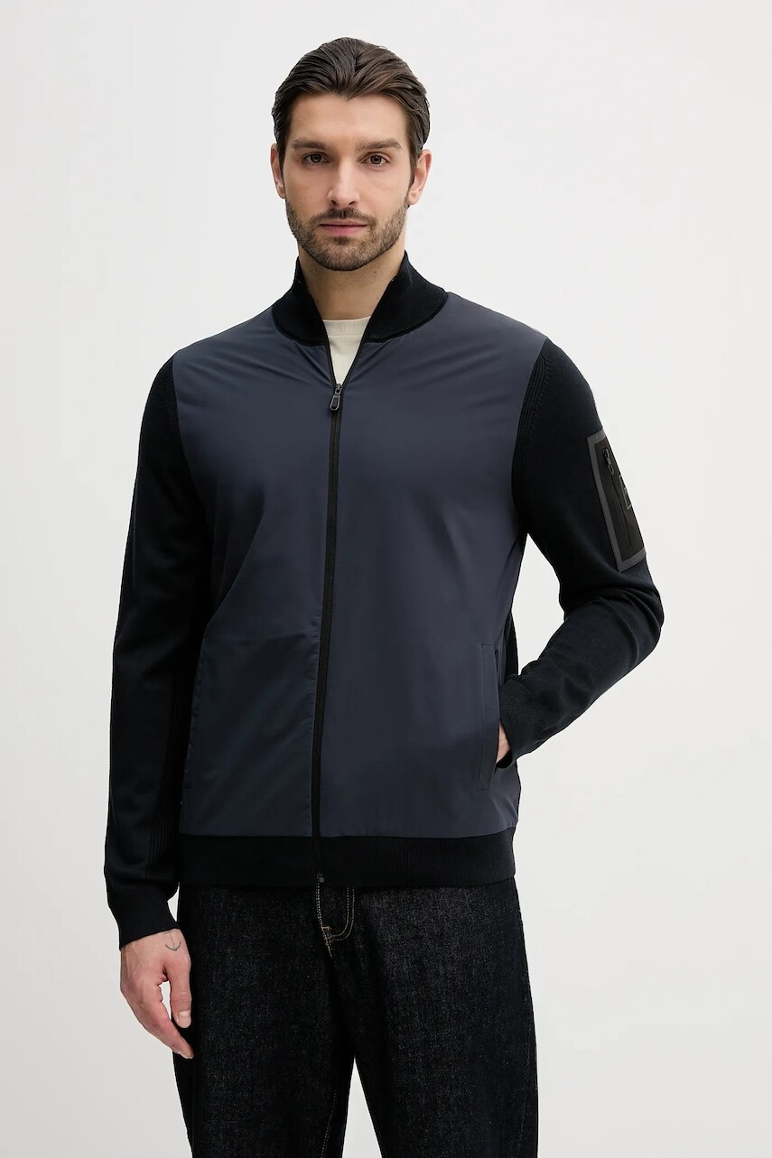 Kardigan s prímesou vlny BOSS Green KN_Momentum-X HY