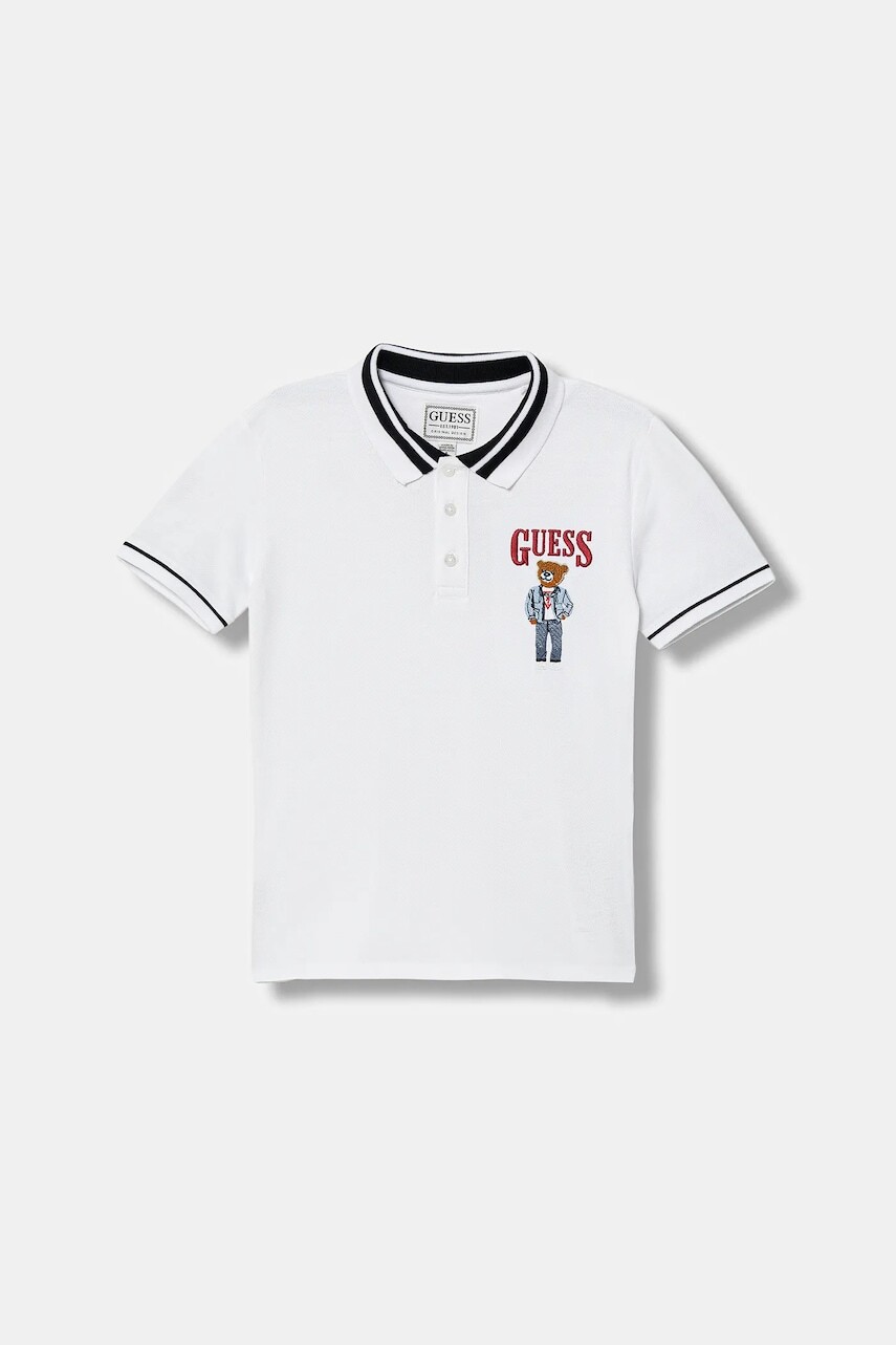 Bavlnené polo tričko Guess