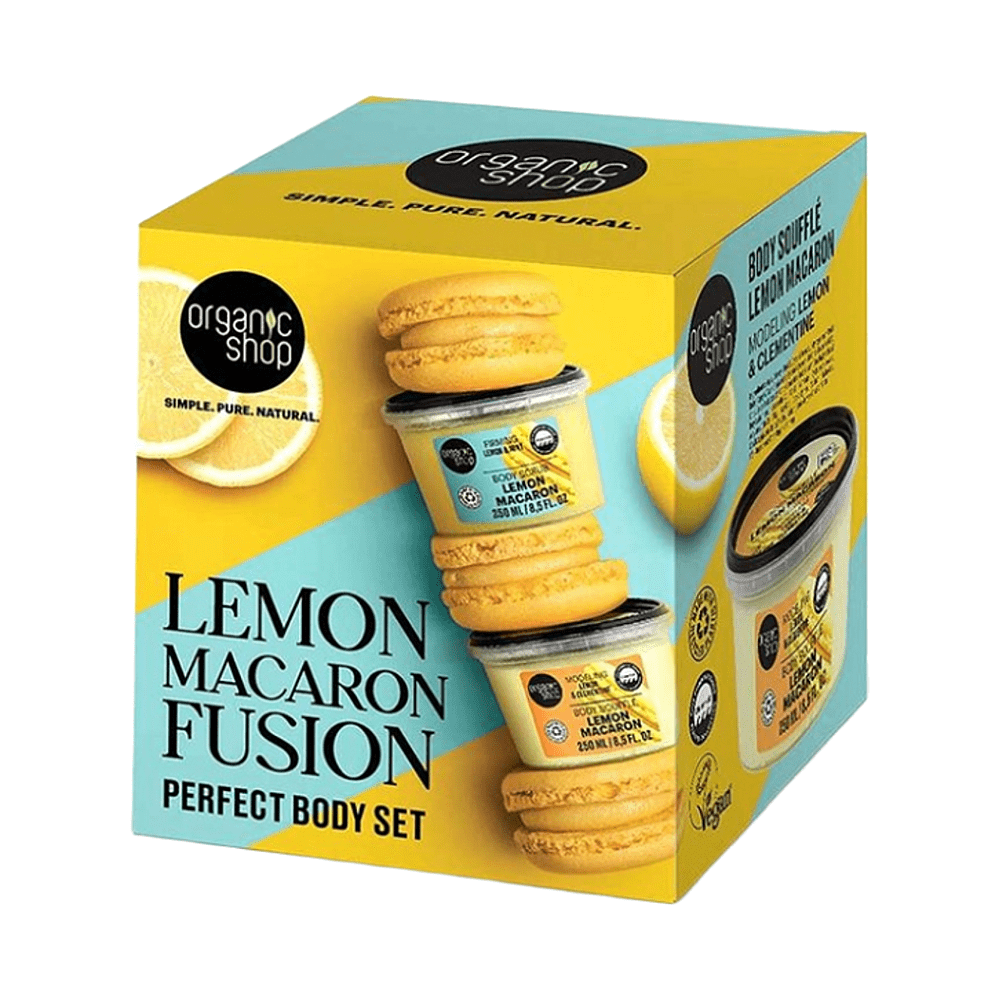 ORGANIC SHOP Citrónová makronka Darčekové balenie, poškodený obal