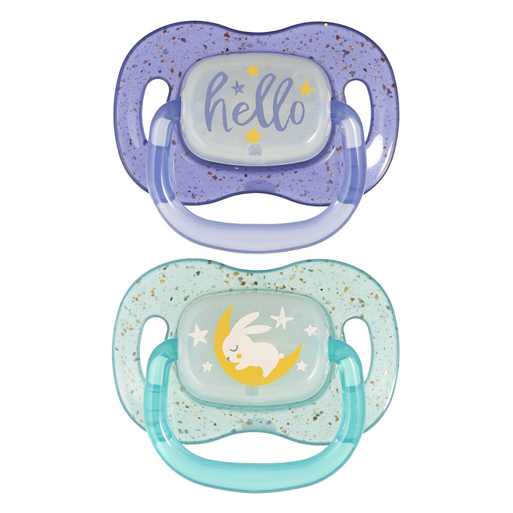 CANPOL BABIES Nightglow cumlík svietiaci silikónový 18m+ chlapec 2kusy