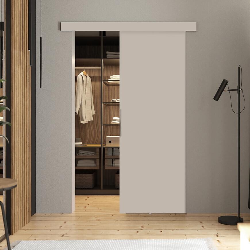 Krídlo posuvných dverí Malibu 80 béžový kašmír + krycia lišta