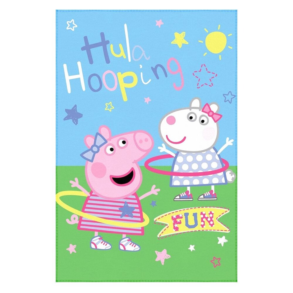 Jerry Fabrics Fleecová deka Prasiatko Peppa - Hula Hooping | 100 x 150 cm