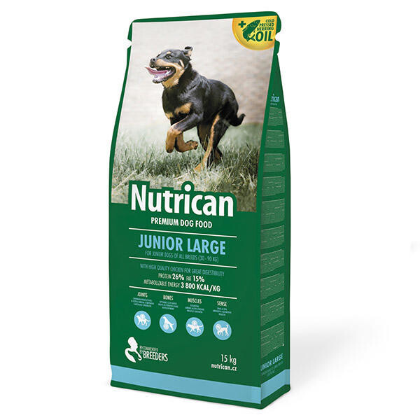 NutriCan Junior Large 15kg + 2kg ZDARMA