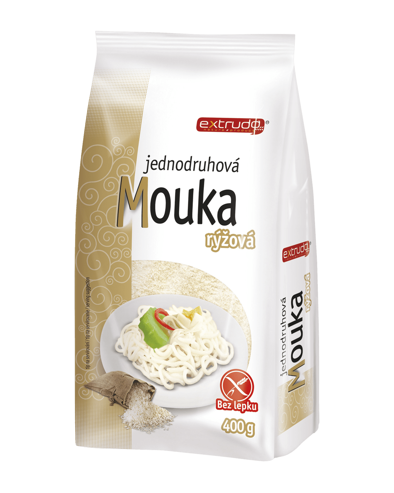 EXTRUDO Bezlepková ryžová múka 400 g
