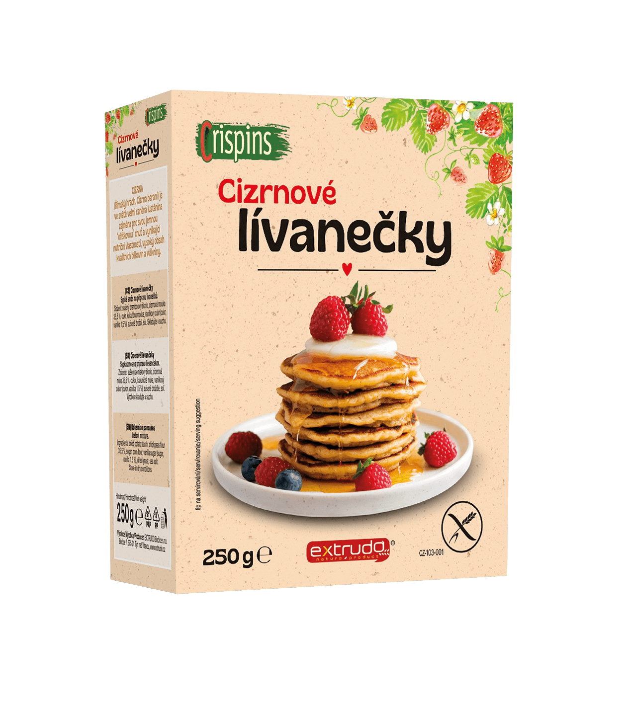 EXTRUDO bezlepkové cícerové lievančeky 250 g