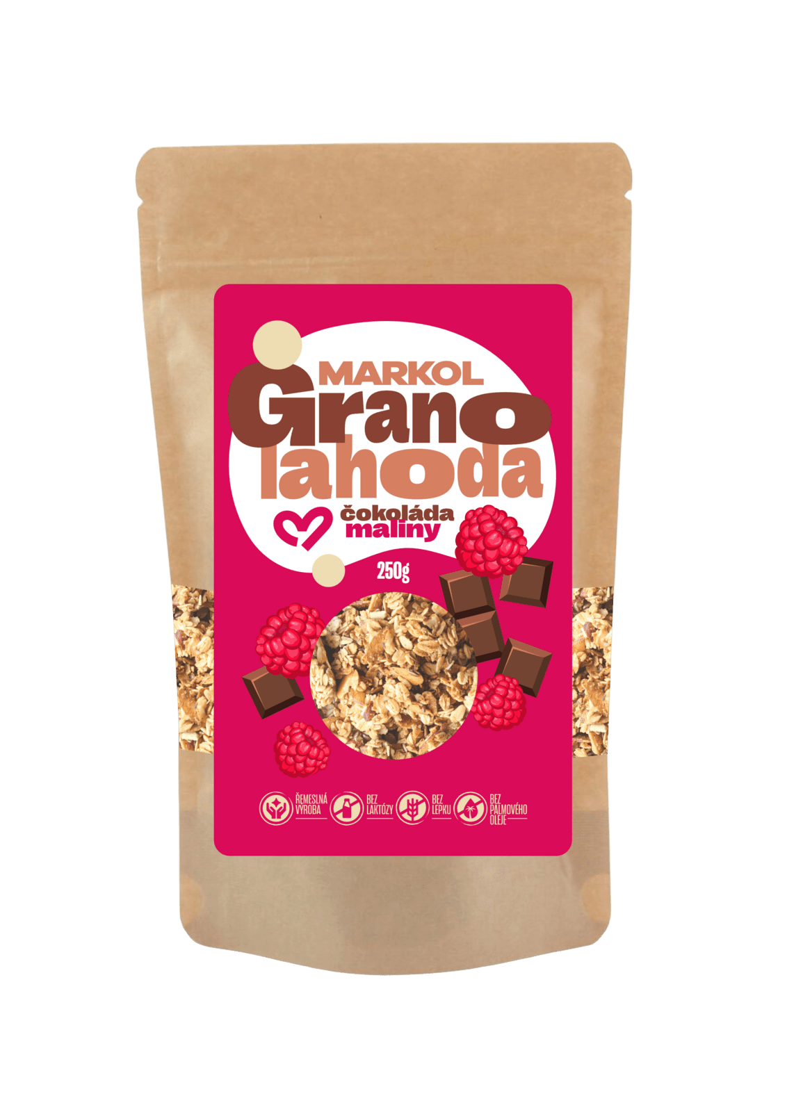 MARKOL Granola malina a čokoláda 250 g