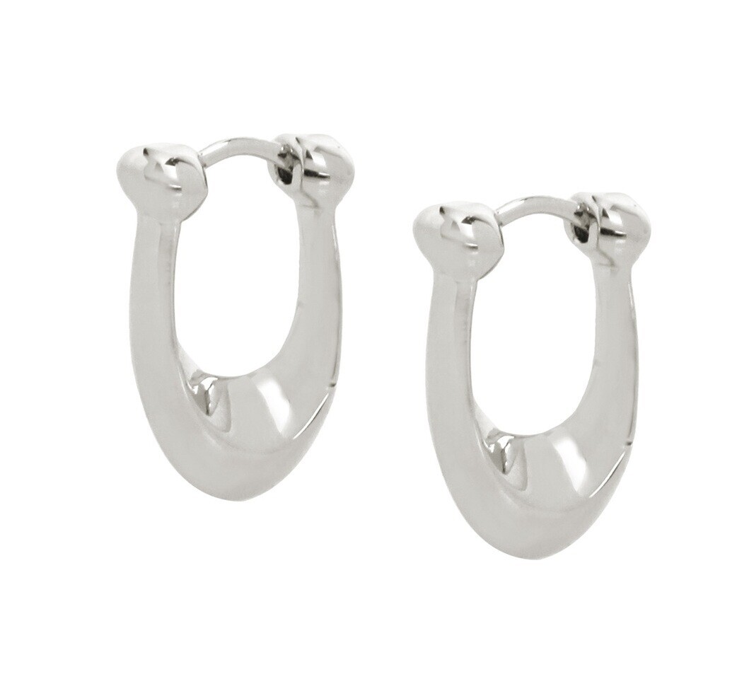 Coach Slušivé oválne náušnice z mosadze 37351447RHO030