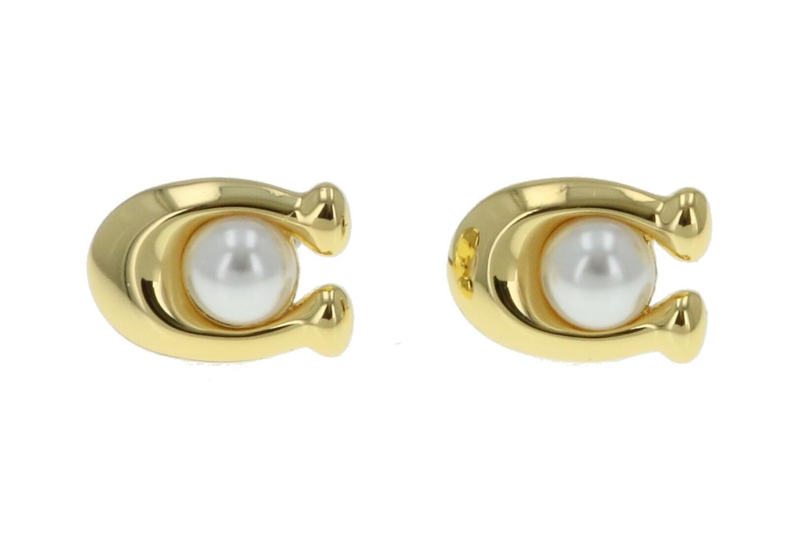 Coach Elegantné pozlátené náušnice s perlou 37341922GLD100