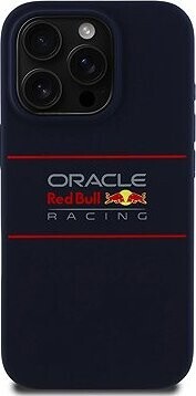Red Bull Silicone Horizontal Logo MagSafe Zadný Kryt pre iPhone 15 Pre Max Navy