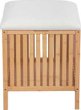 Kôš na bielizeň, masív bambus, prírodný odtieň