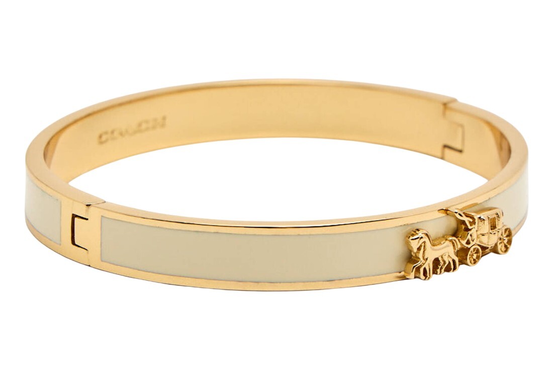 Coach Luxusný pozlátený masívny náramok pre ženy 37335755GLD100