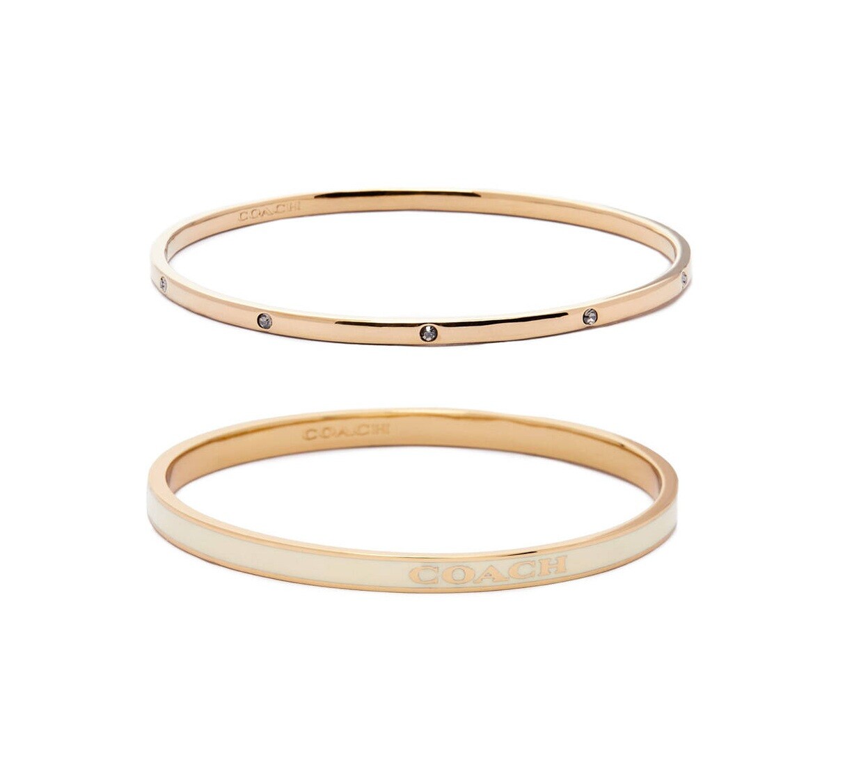 Coach Súprava pozlátených masívnych náramkov 37463839GLD100
