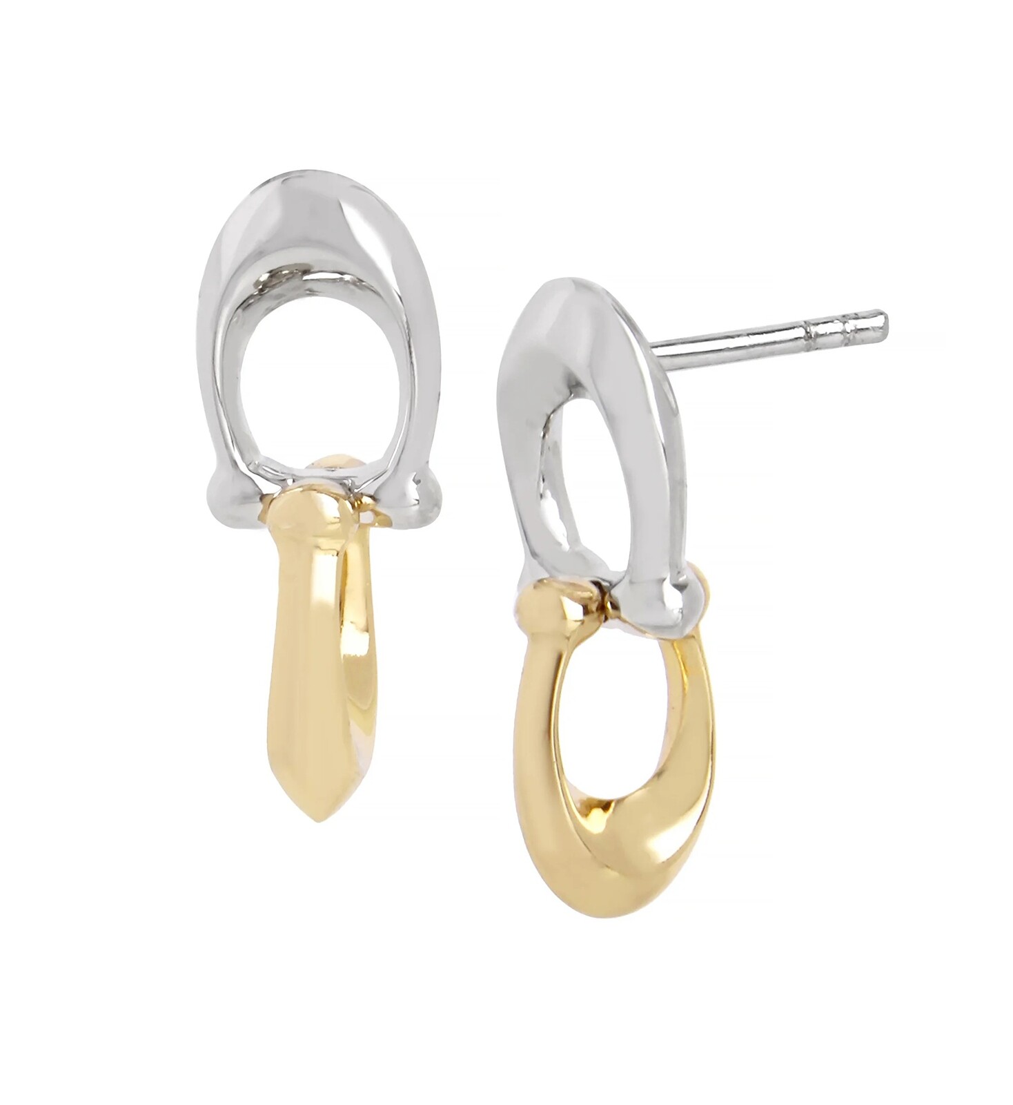 Coach Visiace dvojfarebné náušnice z mosadze 37351443TWO974