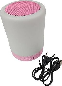 Leventi Chytrá noční dotyková lampa RGB s WiFi a reproduktorem - růžová