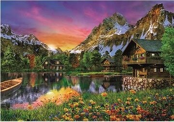 CLEMENTONI Jazero v Alpách 6000 dielikov