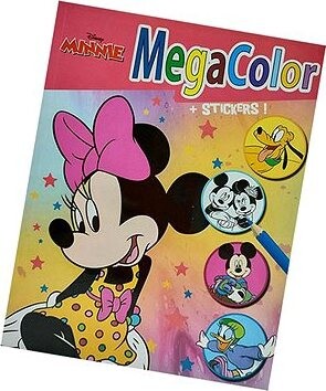 Veľká kniha omaľovánok so samolepkami – Minnie Mouse