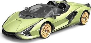RE.EL Toys RC auto Lamborghini Sian 1 : 12 zelená metalíza, proporcionálne RTR LED 2,4 GHz