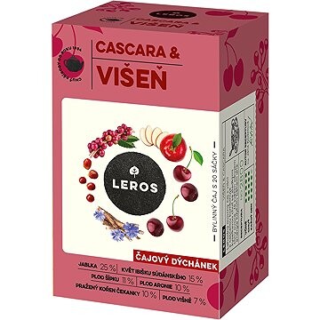 LEROS Čajový večierok, Višňa & Cascara 20× 2 g