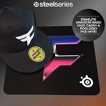 SteelSeries Faze Bundle – Podložka + Šiltovka