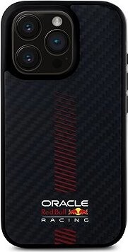 Red Bull Carbon Powerbar MagSafe Zadný Kryt pre iPhone 15 Pro Black