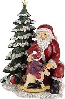 Clayre & Eef Dekorativní soška Santy s dítětem 22 cm