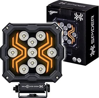 Amio Svetlomet X-SPIDER LED pracovný, štvorcový, 12 – 24 V