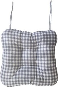 TEXTILOMANIE Podsedák na stoličku Soft kocka sivý