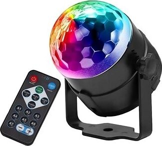 Verk 12268 LED disko guľa s diaľkovým ovládaním