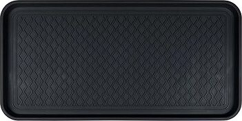 DuraHome – Odkvapkávač na obuv, 38 × 76 cm, MULTI CROSS, čierny